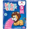 Baby Star Pannolino Taglia 5 per Bambini 12-25kg, Super Assorbente e Anatomico, 16 Pezzi