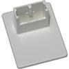 Gardinia 33421 Supporto Adesivo, Bianco, 3 x 1.5 x 0.5 cm, 4 unità