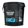 BioTech USA Protein Power 4000 g - Blend Proteico Cioccolato, Senza Glutine e Lattosio, Alto Contenuto Proteico con Creatina