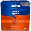 Lavazza Crema e Gusto Forte - 240 Capsule Compatibili Nespresso, Note di Cacao e Legno, Intensità 13, Tostatura Scura