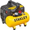 Stanley Compressore Portatile DST 100/8/6 - 1HP, 6L, Silenzioso, Oil-Free, 105L/min