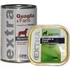 DRN Extra Quaglia e Farro - Alimento Umido Completo per Cani Adulti, 150g, Ricco di Proteine e Fibra