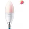 Philips Lampadina LED Smart Dimmerabile C37 E14 4,9W 470lm Luce Bianca e Colorata 2200-6500K