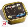 MORANDO Miogatto Sterilized Paté - Alimento umido per gatti sterilizzati con pesce azzurro e salmone, 100g (6 o 32 vaschette)