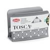 Stefanplast Portatovaglioli Tosca Grigio - Dimensioni 7,5x15x11 cm