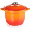 Le Creuset Cocotte Every in ghisa vetrificata, 18 cm, Arancio, 41110180900460