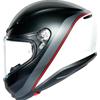 AGV K6 ECE MULTI MPLK MINIMAL PURE MATT BLACK/WH/RED