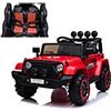 TOYSCAR Macchina Elettrica Per Bambini Fuoristrada Adventure Full Optional Auto Elettrica Per Bambini Telecomandata Sedile In Pelle Porte Apribili Doppio Motore Elettrico 12V TOYSCAR Rossa