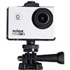 Nilox, Action Cam Mini Wi-Fi 3, Action Camera Risoluzione 4K, Schermo 2, App Compatibile, Resistente all'Acqua fino a 30 m, con Custodia Stagna, Attacchi Adesivi, Kit di Montaggio e Bicycle Mount