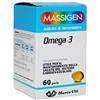 Massigen Omega 3 Viti Tripla Azione - Integratore Alimentare 60 Perle Softgel con EPA e DHA per il Benessere Cardiaco, Visivo e Cerebrale