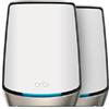 NETGEAR RBK862S Banda tripla [2.4 GHz/5 GHz/5 GHz] Wi-Fi 6 [802.11ax] Bianco 4 Interno (ORBI AX6000 TB 2PK 1Y ARMOR - BNDL)