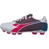 Diadora Brasil Elite Veloce GR LPU, Scarpe da Calcio Uomo, Wht/Pink Fluo/Blue Fluo, 42 EU