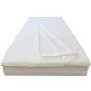 Dinaflex Topper in Memory 160X210 Relax Effetto Massaggio Altezza 5 Cm Ortopedico, ANTIALLERGICO, ANTIACARI, Completamente SFODERABILE, Fodera in 3D Air Fresh.
