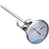 KitchenCraft Termometro da latte, gadget da cucina in acciaio inox, argento