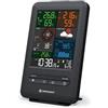 BRESSER Stazione base aggiuntiva per stazione meteo wireless 7002525 Beaufort 5 in 1 con indicatore di clima interno e sveglia integrata con funzione di allarme ghiaccio, nero