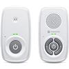 Motorola Nursery AM21/MBP21 Audio Baby Monitor - Baby Monitor digitale con tecnologia DECT per il monitoraggio audio, portata 300 metri, microfono ad alta sensibilità, bianco