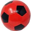 CUCUBA Pallone da Calcio Rossonero da Allenamento o Partita Colore Rosso Nero Misura 5