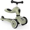 Scoot & Ride Highwaykick - Monopattino per bambini 1-2 in 1 con sedile, regolabile in altezza, a partire da 1 anno, bici e kickboard, struttura stabile con cuscinetto di sicurezza, per statura di 82