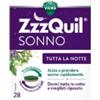 Vicks ZzzQuil - Integratore per il Sonno con Melatonina e Estratti Naturali - 28 Compresse