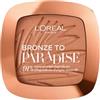 L'Oréal Paris Bronze To Paradise Bronzer 9 g - Effetto Matte, Tonalità 02 Baby One More Tan, Texture Leggera