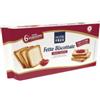 NUTRIFREE Fette Biscottate Friabili Senza Glutine 225 g - Senza Olio di Palma, Multipack da 6 Monoporzioni