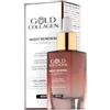 GOLD COLLAGEN Night Renewal - Siero Viso Antirughe Stimola Collagene, Prodotto Skincare Notte Rigenerante Sostituto Naturale al Retinolo, Skin Care Alcohol Free 30 ml