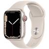Apple Watch Serie 7 Cell 41mm Starlight Aluminium Case/Starlight Sport Band ITA MKHR3TY/A