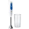 Braun Multiquick 3 MQ 3000 Smoothie Plus Minipimer Frullatore ad Immersione, Mixer con Bicchiere 600ml, 2 Velocità, 700 W, Plastica, Bianco/Blu