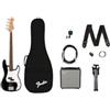 Squier by Fender Debut Collection Precision Bass Kit - Accessori Inclusi: - Stand - Ampli Rumble 15 - Gig Bag Imbottita - Tracolla - Basso - Cavo da 3 m - Accordatore FT-1