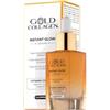 GOLD COLLAGEN Instant Glow - Siero Vitamina C e E a Tripla Azione Antiossidante Riduce Pori Dilatati, Siero Viso Contorno Occhi Antirughe per Skincare Idratante con Niacinamide e Glicerina 30 ml