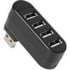 SABRENT Hub USB 2.0, Ciabatta multipresa USB, Sdoppiatore USB, 4 Porte, Ruotabile di 90°/180°, per PS4/PS5, PC da gioco, laptop, chiavetta USB, stampante, MacBook e altro, NERO (HB-UMN4)