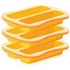 Tescoma 643189 Stampi per Barrette Snack, Silicone, Giallo, 10 x 4 x 15 cm, 3 unità