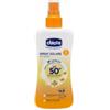 Chicco Latte Solare Spray SPF 50 150ml - Protezione molto alta, senza profumo e alcool, erogatore spray pratico