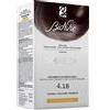Bionike Shine On Tintura Permanente Castano Cioccolato Fondente 4.18 - Flacone 75 ml Tubo 50 ml, Senza Ammoniaca e Resorcina