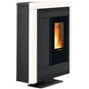 La Nordica Extraflame Stufa a pellet la nordica + extraflame souvenir steel evo bianco 10 kw