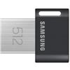 Samsung Flash Drive FIT PLUS MUF-512AB/APC Chiavetta USB Pen Drive da 512 GB, colore grigio metallizzato, velocità di lettura fino a 400 MB/s, compatibile con PC, notebook, TV, stereo