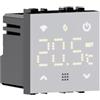 Elektronova termostato da incasso modulo programmabile 2P 240V display touch retroilluminato colore bianco compatibile su supporti Bticino Matix