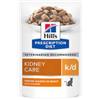 Hill's Prescription Diet k/d Alimento Umido per Gatti al Pollo - 85 g, Supporto Renale Clinicamente Provato