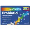 Massigen Probiotici Tripla Azione - Integratore Alimentare con 8 Miliardi di Fermenti Lattici, Niacina e Vitamina D, 10 Capsule