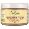 SHEA MOISTURE SheaMoisture Maschera per Capelli Strengthen & Restore con Olio di Ricino Nero Giamaicano e Burro di Karité - Maschera per capelli trattati e sfibrati, senza solfati - 1 x 355 ml
