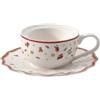 Villeroy & Boch Toy's Delight Decoration Lanterna Tazza da Caffè Portacandeline, Bianco/Rosso, 9.8 x 9.8 x 4 cm