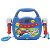 Lexibook - Pat'Patrol Chase & Marcus, My Premier Musical Player Karaoke con Pickup, Senza Fili, funzioni di Registrazione e Cambio Voce, per Bambini, Blu/Rosso, MP300PAZ