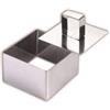 Casa COPPAPASTA Forma Quadrata Chef Acciaio Inox 8 CM Quadrato IMPIATTARE Pasta Dolci