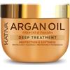 KATIVA Trattamento Olio di Argan 300 ml - Riparazione profonda, protegge & rinforza - Olio di argan bio, olio d'oliva & peptidi - Vegan, senza solfati/sale/glutine