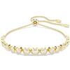 Swarovski Bracciale Tennis Imber - Elegante Bracciale Placcato Oro con Cristalli Bianchi