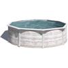 Gre Piscina Fuori Terra Rotonda Finlandia 240 cm - Alta 120 cm in Acciaio Effetto Legno Nordico