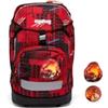 ergobag prime zaino scuola elementare per bambini, impermeabile, ergonomico, 20 litro, 1100g FireBear - Rosso
