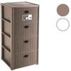 Stefanplast Cassettiera Elegance In Polipropilene - cm.40x40x80h. - colore bianco