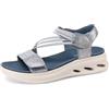QUEEN HELENA Sandali Sportivi Platform a Fascia Incrociata con Sottopiede Ortopedico Casual Donna BZ433 (Blu, Sistema Taglie Calzature EU, Adulto, Donna, Numero, Media, 39)