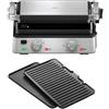 Braun MultiGrill 7 CG7020, Griglia Elettrica con 2 Termostati Elettronici Indipendenti, 3 Posizioni di Cottura, Vaschetta Raccogli Grasso, 2 Piastre in Dotazione, LxWxH 36.5x31.5x17.3 cm, 2000W